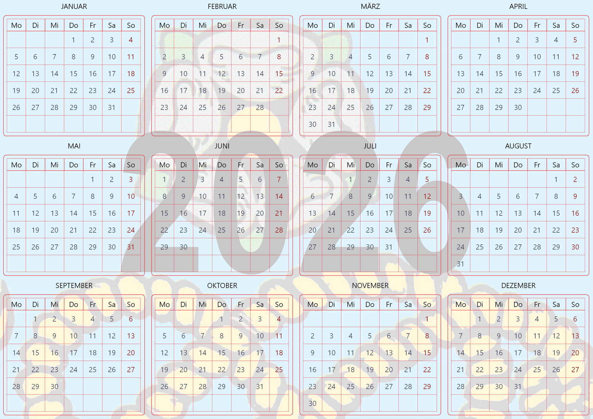 Kalender 2026